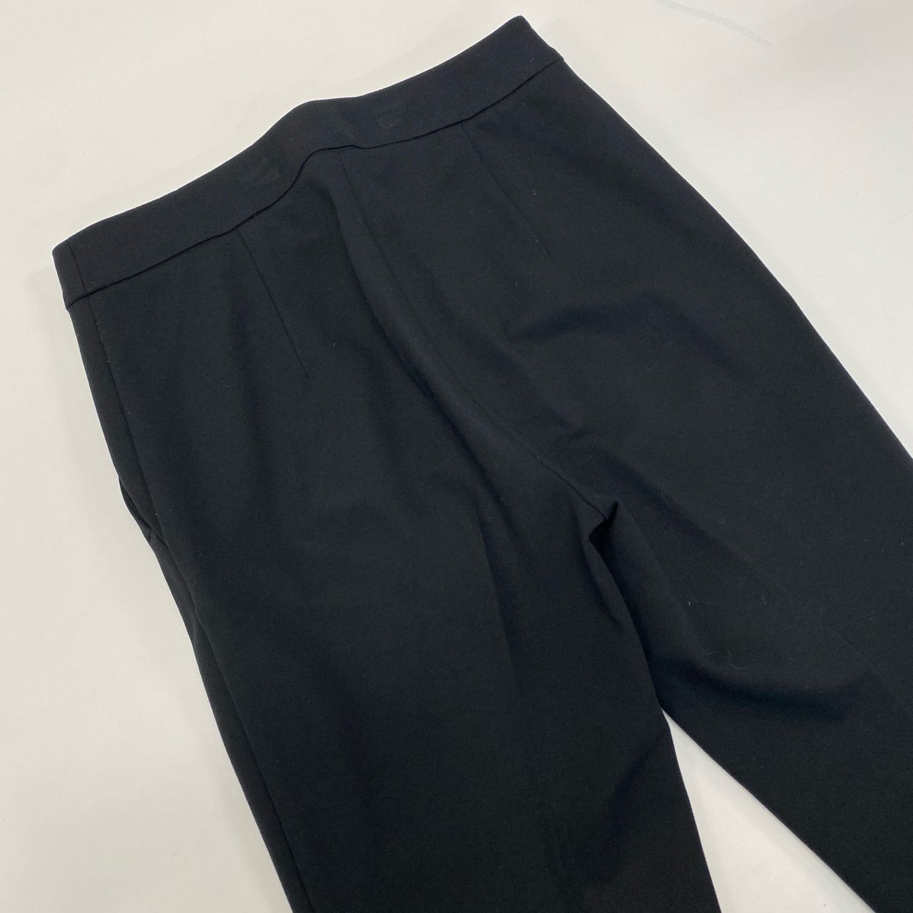 23i17 Max Mara マックスマーラ スラックスパンツ テーパードパンツ ボトムス ハイストレッチ 38 ブラック レディースu02t