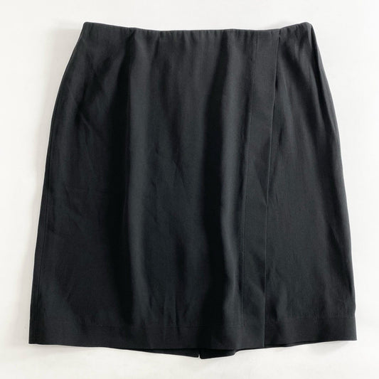 4j17 《タグ付き》定価￥59,400 JIL SANDER NAVY ジルサンダー ネイビー WOVEN SKIRT ウーブンスカート 42 ブラック イタリア製