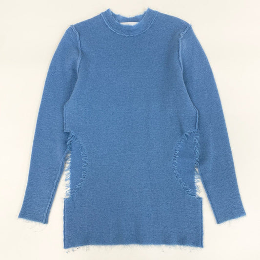 61g23 TOGA トーガ Mohair knit Pullover モヘアニットプルオーバー セーター 日本製 TA02-XN007 36 ブルー レディース
