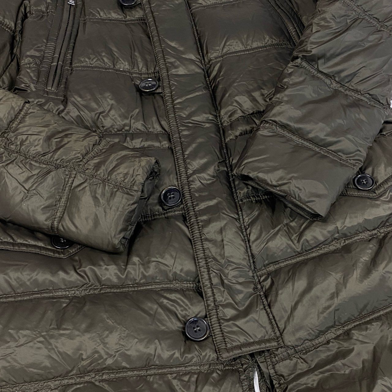 10a13 HERNO ヘルノ フーデット ダウンコート アウター ダブルジップ レディース 女性用 サイズ44 ダークブラウンu02t