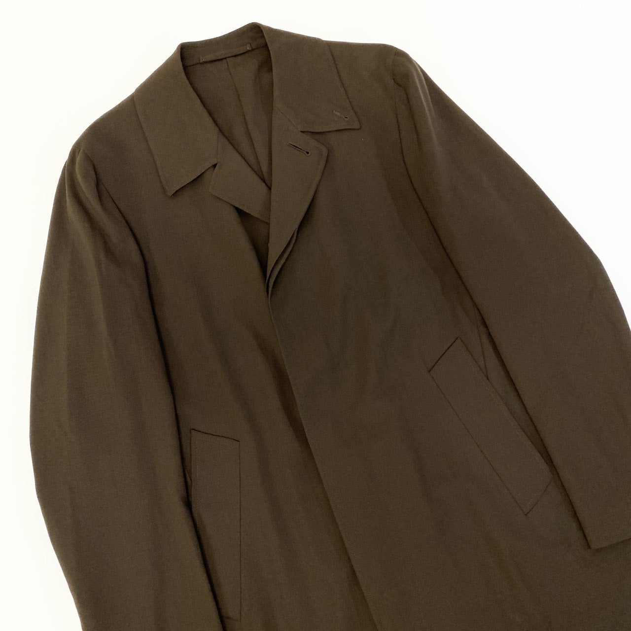 85a16 CARUSO カルーゾ betterfly ZERO COAT ゼロコート バルカラーコート サイズ50/R ブラウン メンズ 男性用 アウターk02i