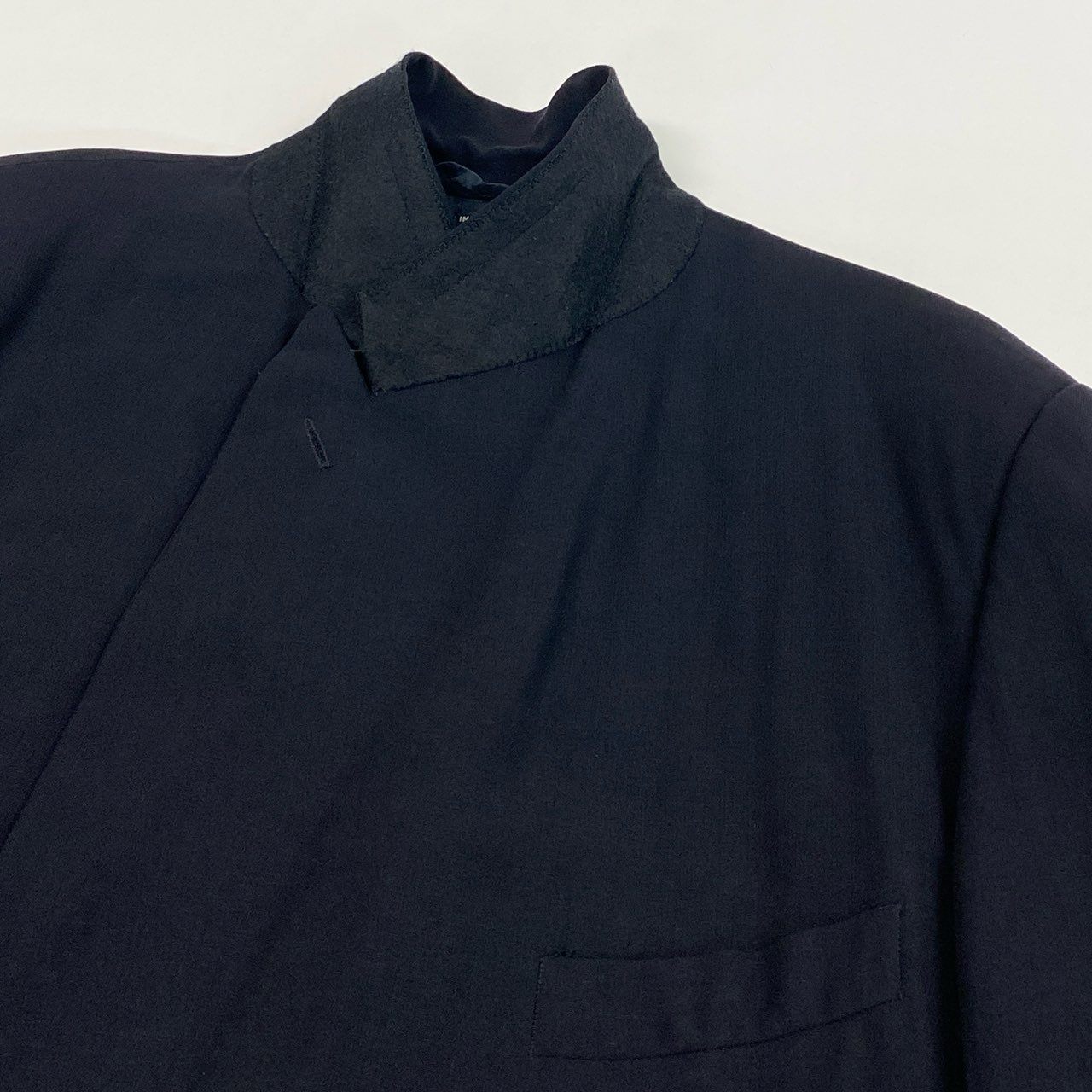 36a7 GIORGIO ARMANI ジョルジオ アルマーニ イタリア製 ダブルプレスト セットアップ スーツ VINTAGE 大きいサイズ 52 XLサイズ ダークネイビー ウール メンズo07t