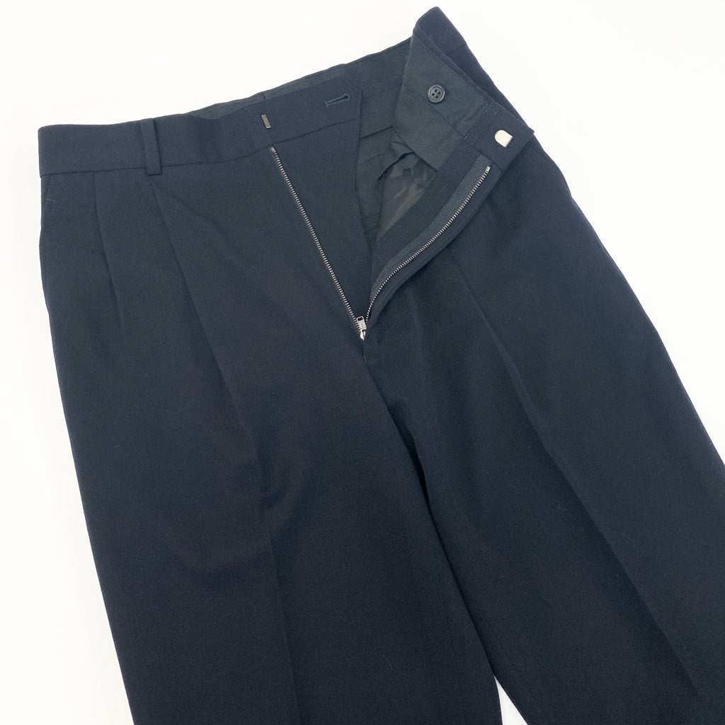 22l28 issey miyake イッセイミヤケ セットアップスーツ シングルスーツ 3B テーラードジャケット タックパンツ メンズ 紳士服 サイズ4 ネイビー ウール100％o07t