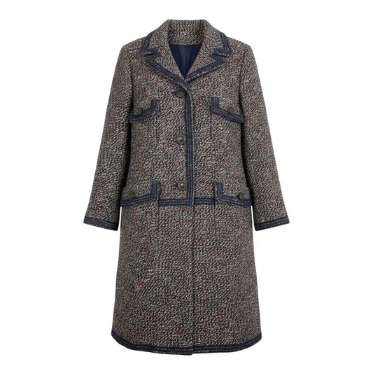 i22 CHANEL シャネル CCボタン レイヤード風 ツイードコート CC Button Layered Look Tweed Coat P44920 Size38 マルチカラーt18r