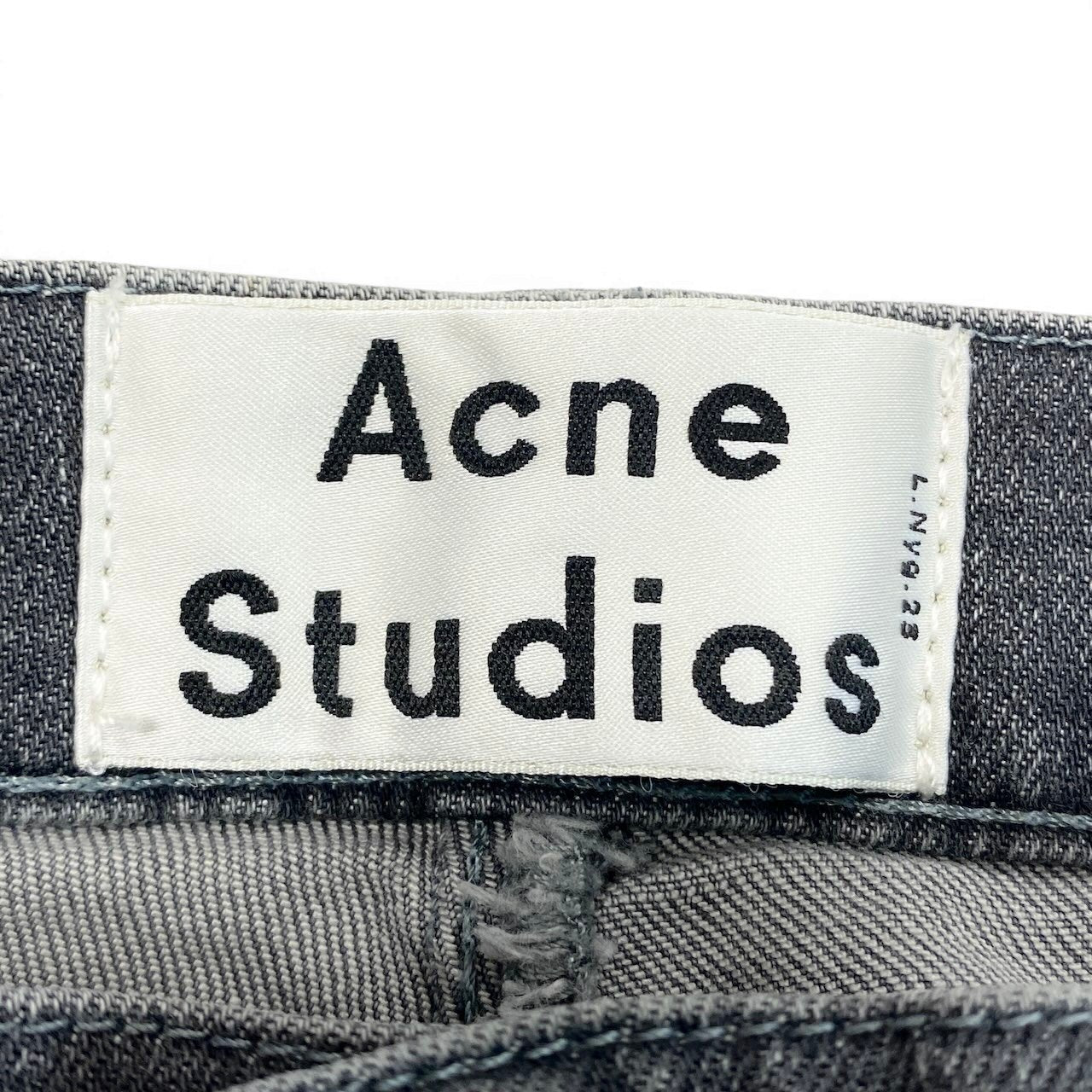 72e21 Acne Studios アクネステュディオズ コットンストレートパンツ ストレッチ ボトムパンツ 31/22 サイズ グレー メンズ 男性用k02i