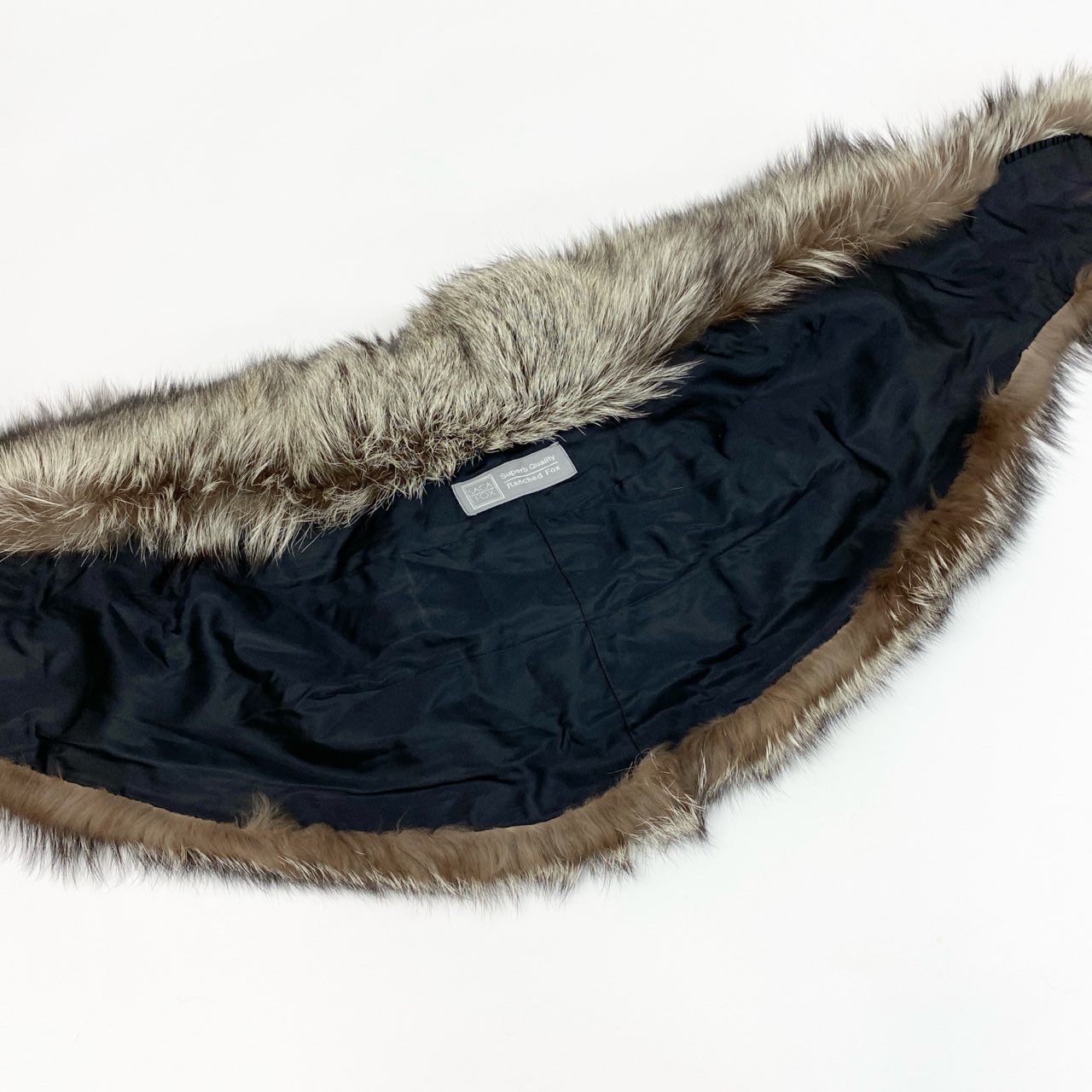 14a15 SAGA FOX サガフォックス 銀サガ 極厚 シルバーフォックス ティペット 最高級本毛皮 Real Fur マフラー ショール ポケット有t18r