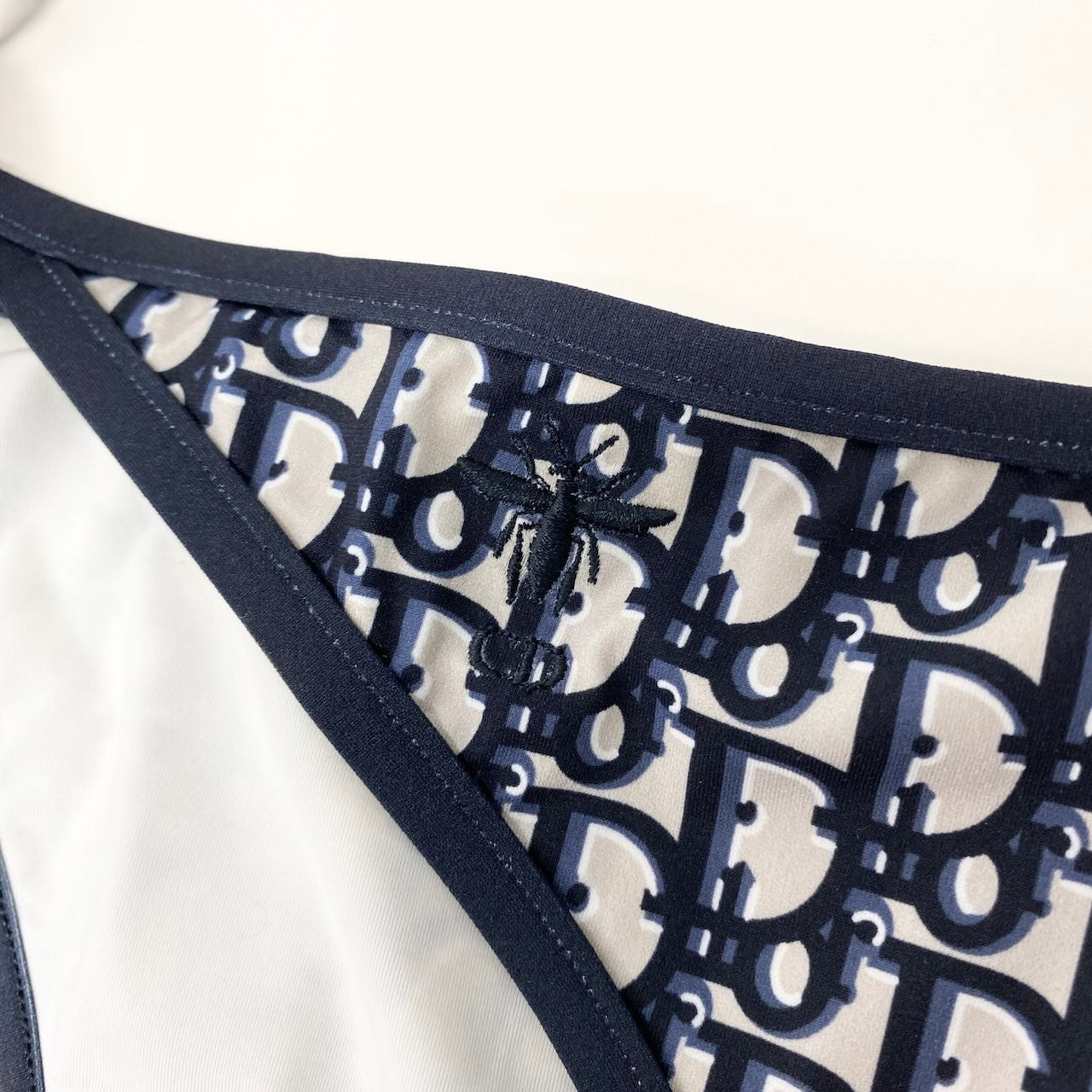 e29【新品】 Christian Dior クリスチャンディオール オブリーク テクニカル ファブリック セパレートビキニ 水着 総柄 サイズM マルチカラー レディース 女性用k02i