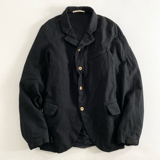 67i5 COMME des GARCONS HOMME PLUS コムデギャルソンオムプリュス AD2005 裏地メッシュ テーラードジャケット ブレザー 日本製 縮絨 PP-J021 S ブラック