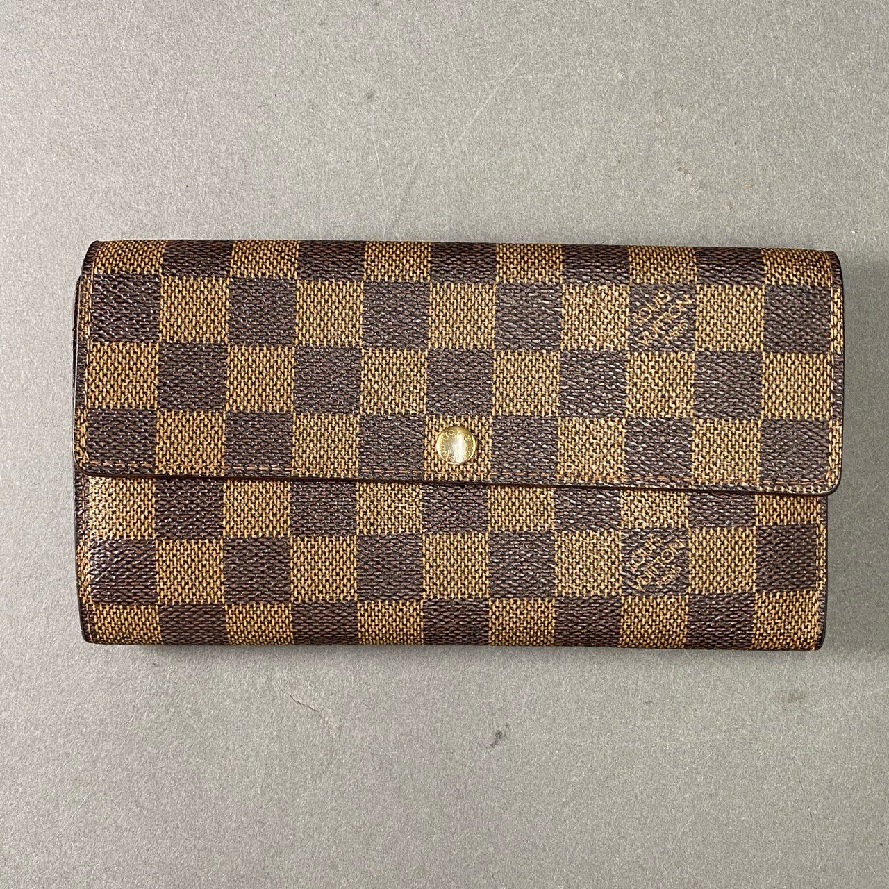 3e14 LOUIS VUITTON ルイヴィトン ダミエ ロングウォレット 長財布 ブラウン USA製 SD2029