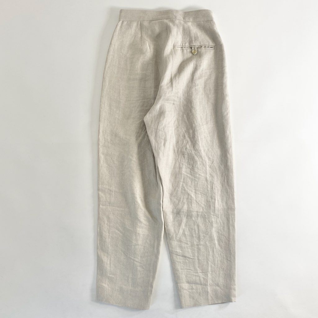 50c21 steven alan スティーブンアラン LINEN WIDE TROUSERS リネンワイド トラウザーパンツ S ベージュ 日本製