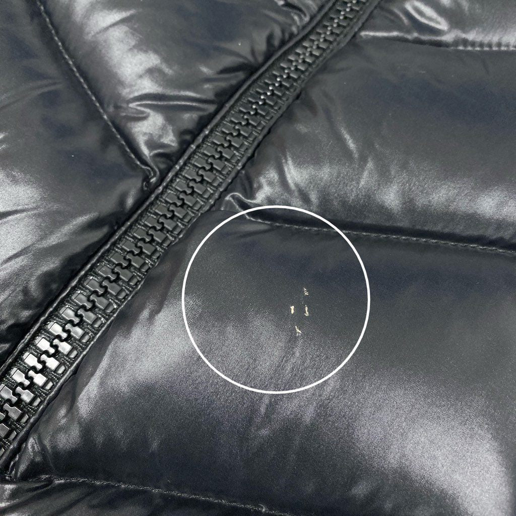 32d3【美品】MONCLER モンクレール FULMARUS フルマラス フォックスファー ダウンコート H20931C00069 FOX FUR DOWN COAT サイズ0 ブラック レディースt18r