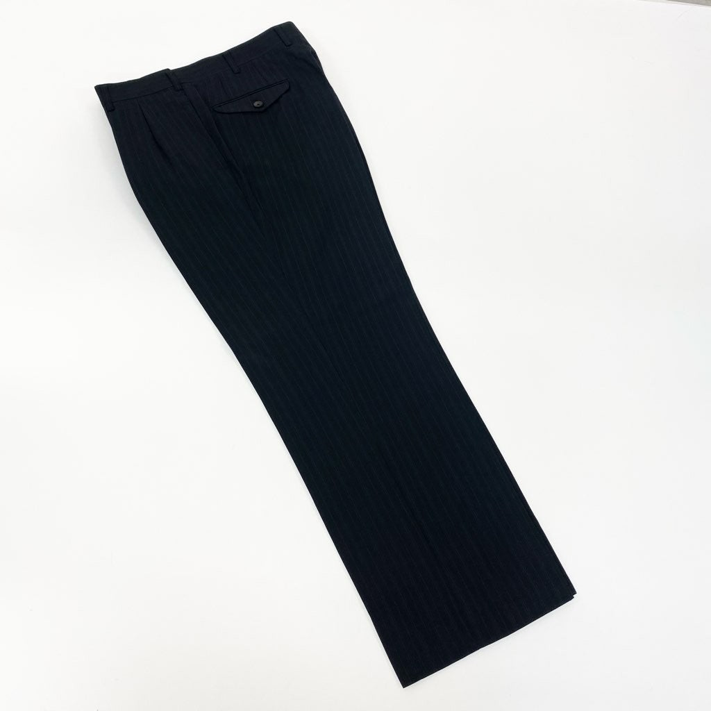 54l28 Burberrys バーバリーズ スーツセットアップ テーラードジャケット スラックスパンツ ストライプ 94-84-165 AB4 ネイビー ウール100％ メンズ 男性用o07t