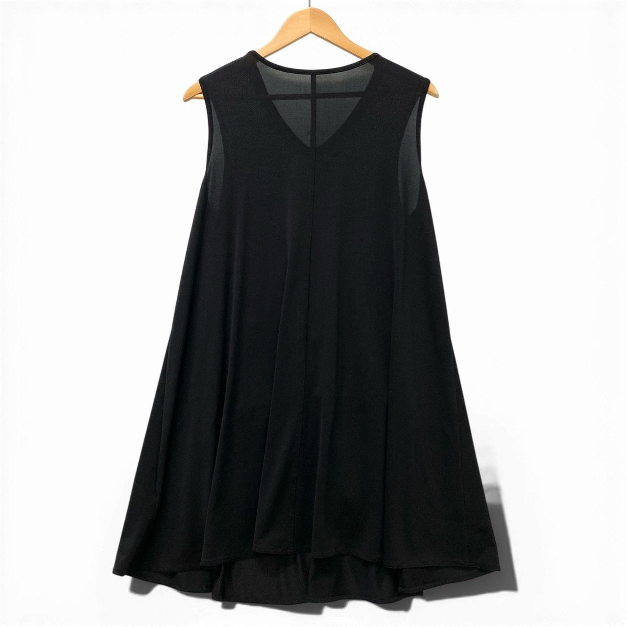 30b18 TOKUKO 1er VOL トクコプルミエヴォル ノースリーブワンピース Vネック リボン レース装飾 異素材切替 レディース 女性用 サイズ9 ブラックu02t