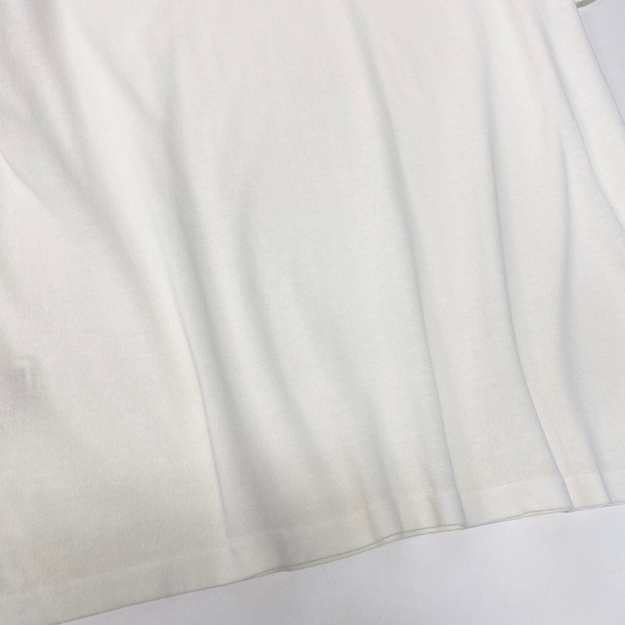 Md22 HERMES エルメス 半袖ニットポロシャツ コットンニット トップス イタリア製 Lサイズ ホワイト コットン100％ メンズ 男性用t18r