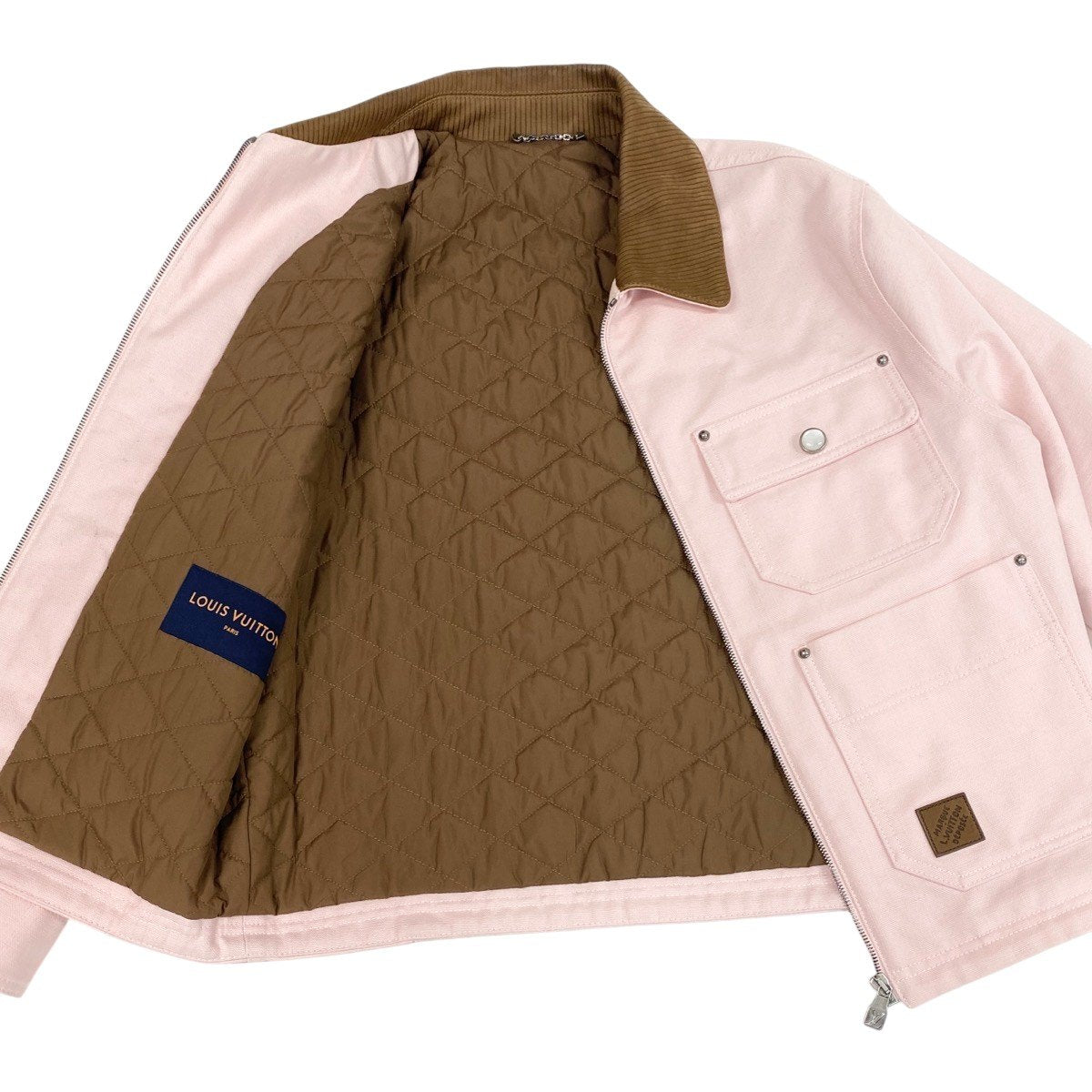 h17 定価￥621,500 LOUIS VUITTON ルイヴィトン × NIGO 25AW 現行 ワークウェアブルゾン Workwear Blouson 1AILNB size 48 ピンクt18r