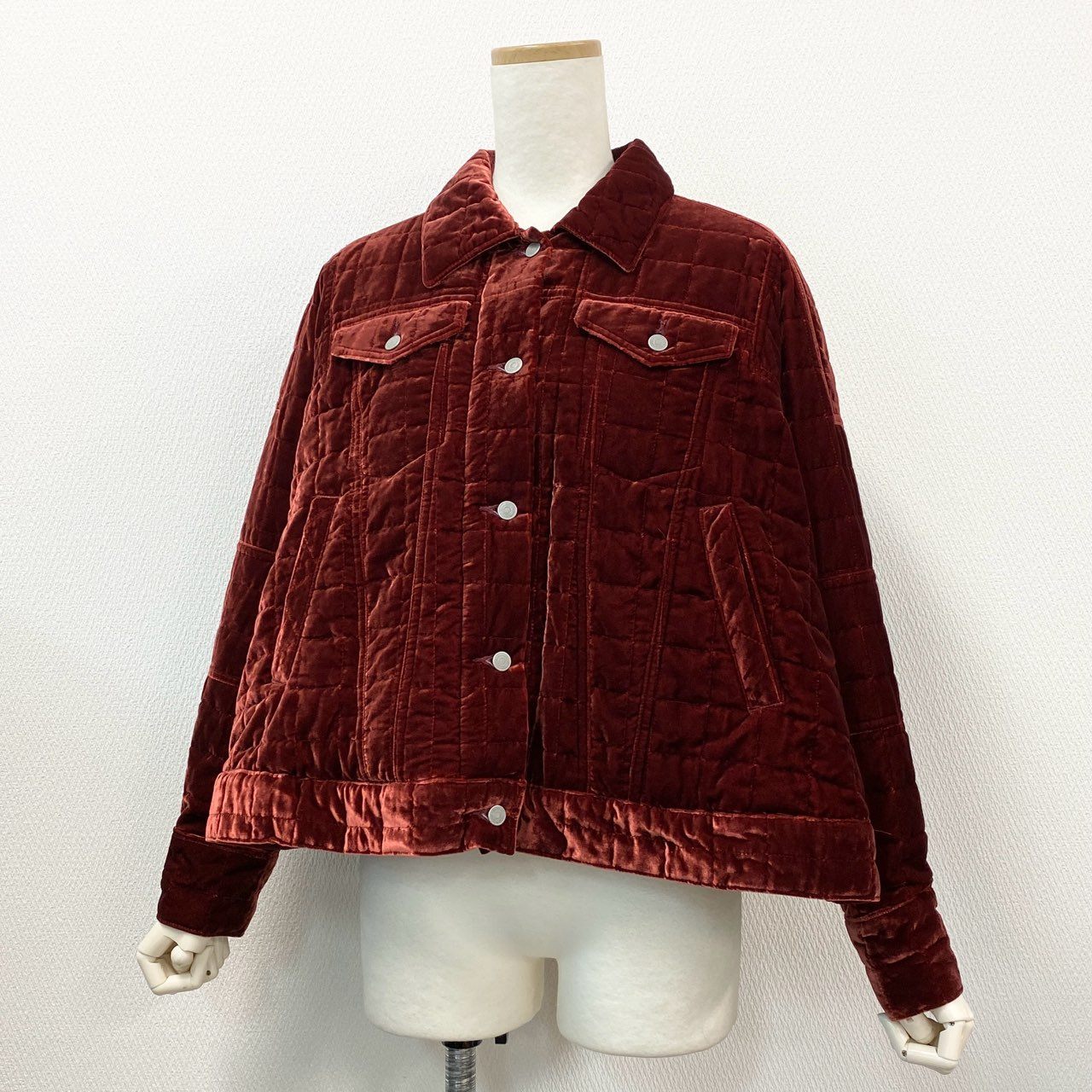 4l10《極美品》 定価96,800円 TELMA テルマ COCOON BLOUSON ブルゾン ジャケット TLM23FC070 サイズ36 オレンジ キュプラ100％ レディース 日本製