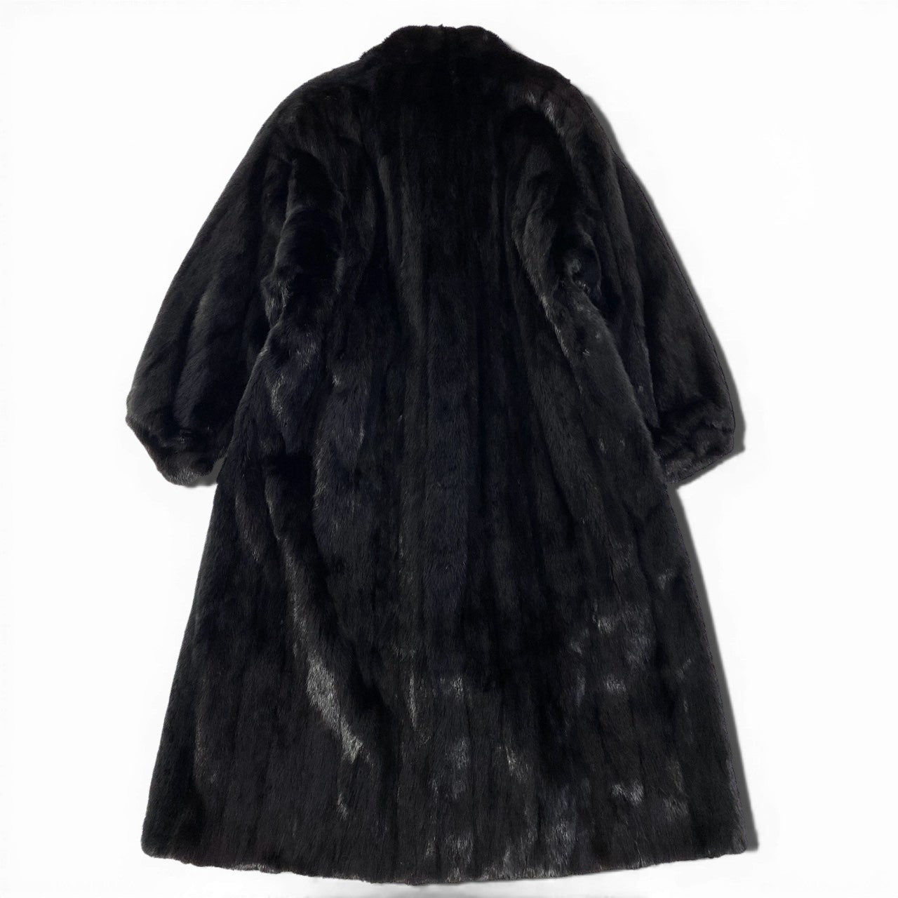 84a14 SAGA MINK サガミンク 銀サガ ダークミンク ミンクコート 超ロングコート 着丈115cm 毛皮コート 13 ブラック系 ミンクファー 身幅ゆったりt18r