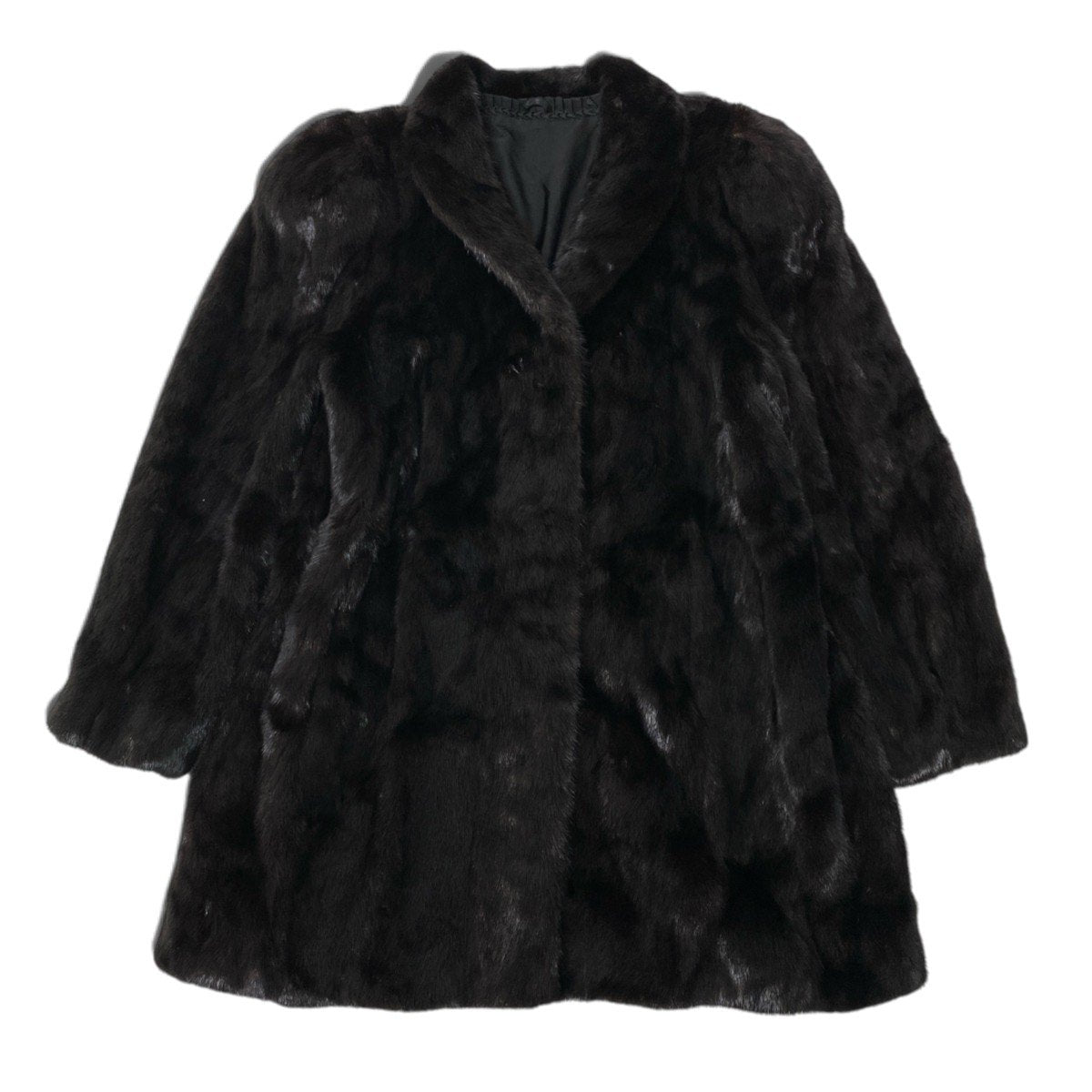 61i24 SAGA MINK サガミンク ダークミンク ロングコート サイズ13 ブラック 最高級本毛皮 Dark Mink Fur Long Coat リアルファーt18r
