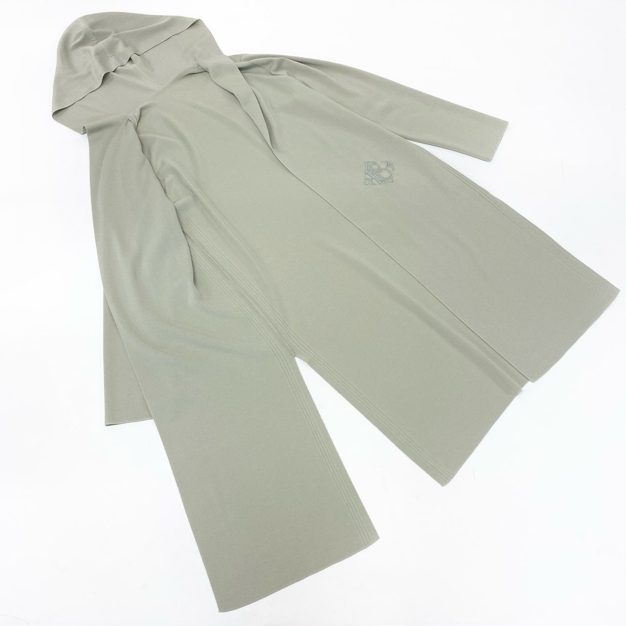 21k11 《極美品》 FOXEY フォクシー Knit Cardigan Amaryllis アマリリス 銀座本店限定カラー フーデッド ニットカーディガン ロング レディース 女性用 43048 パールグリーン ウール100％u02t