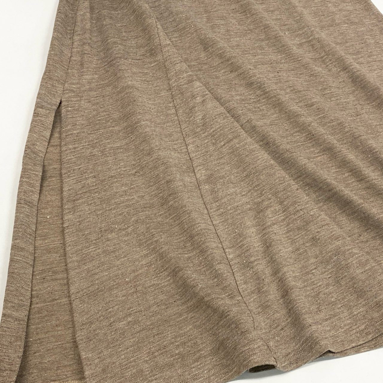 1L12 【新品保管品】MaxMara マックスマーラ ニットワンピース ロングワンピース ノースリーブ フレア 切替 定価145000 36サイズ ベージュ レディースk02i