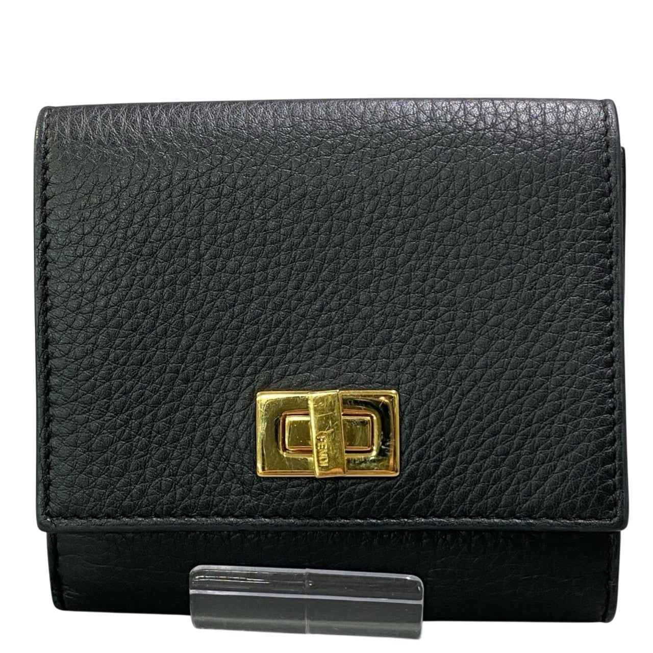 b17 FENDI Peekaboo Turnlock Tri-fold Compact Walletta1