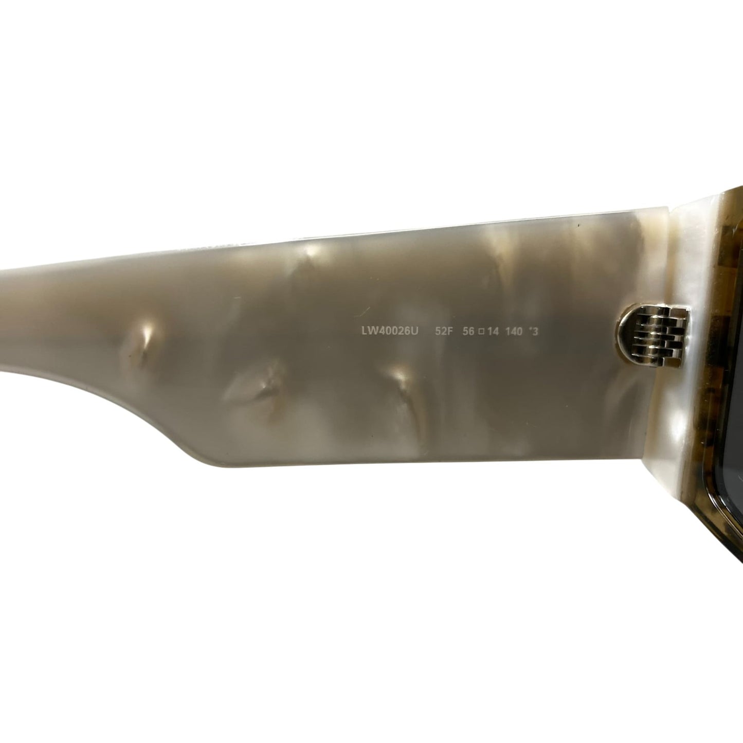 L10 LOEWE ロエベ サングラス LW40026U 56□14 クリアブラウン ブラック ホワイト アイウェア メガネ 眼鏡t18r