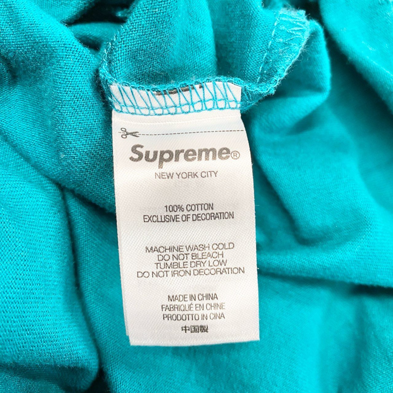 83b26 Supreme シュプリーム 24SS スモールボックスロゴTシャツ ロングスリーブTシャツ Lサイズ グリーン系 コットン100％ メンズ 男性用u02t