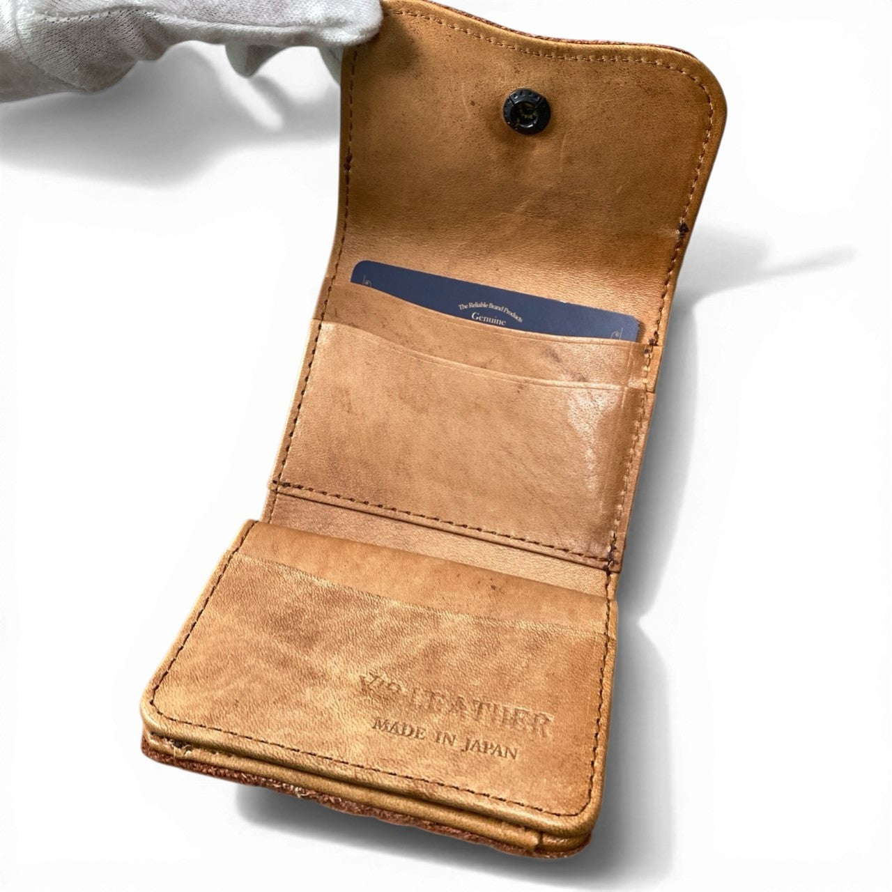 c23 Y2 Leather ワイツーレザー ブルハイド トリドールドウォレット ブラウン レザー 財布 3つ折り財布 メンズ アメカジk02i