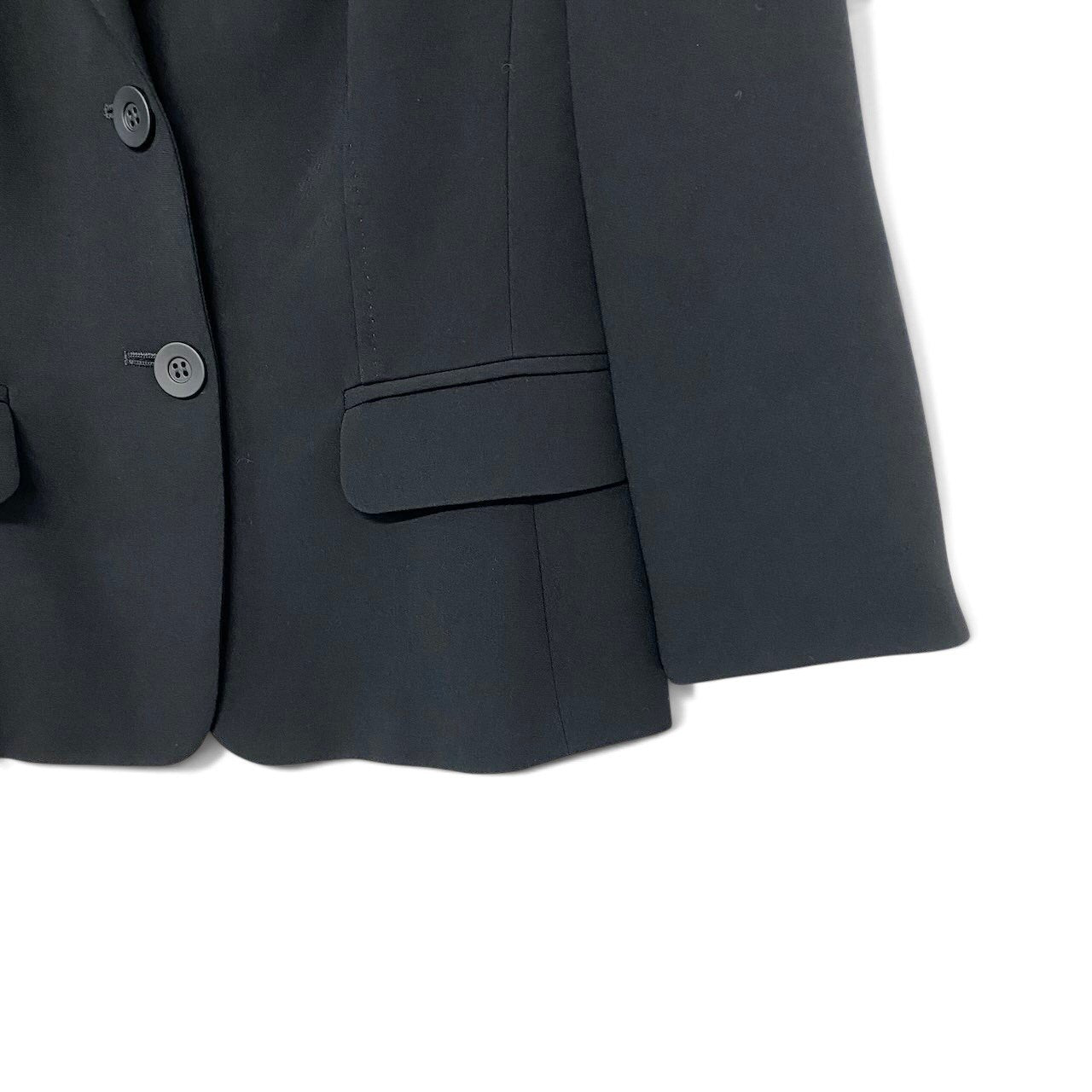 88i1 【美品】 MaxMara STUDIO マックスマーラ ステュディオ テーラードジャケット フォーマル サイズ46 ブラック レディース 女性用o07t