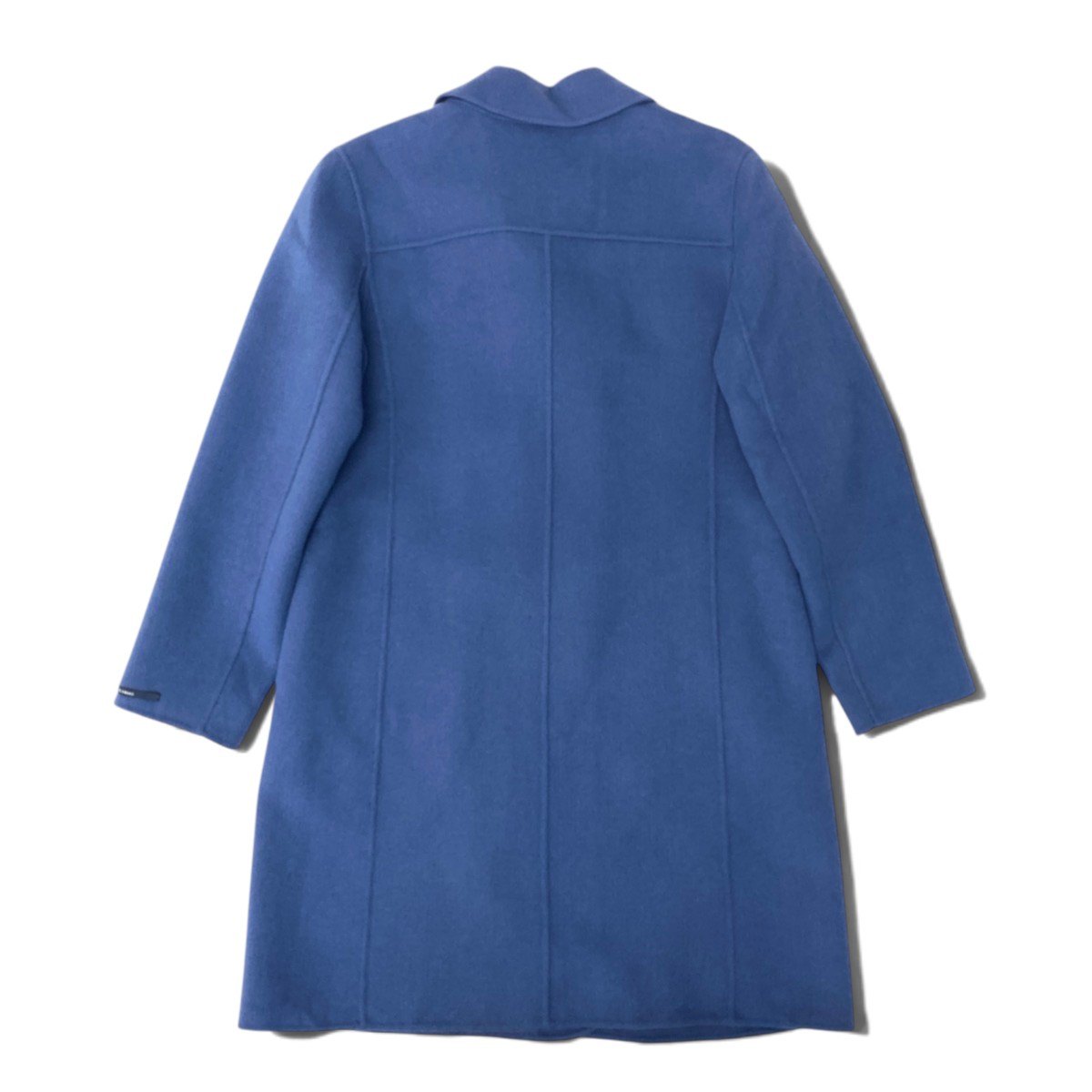 92h3 ’S MaxMara エスマックスマーラ クチートアマーノ ウールコート ステンカラーコート 40サイズ ブルー レディース 女性用u02t