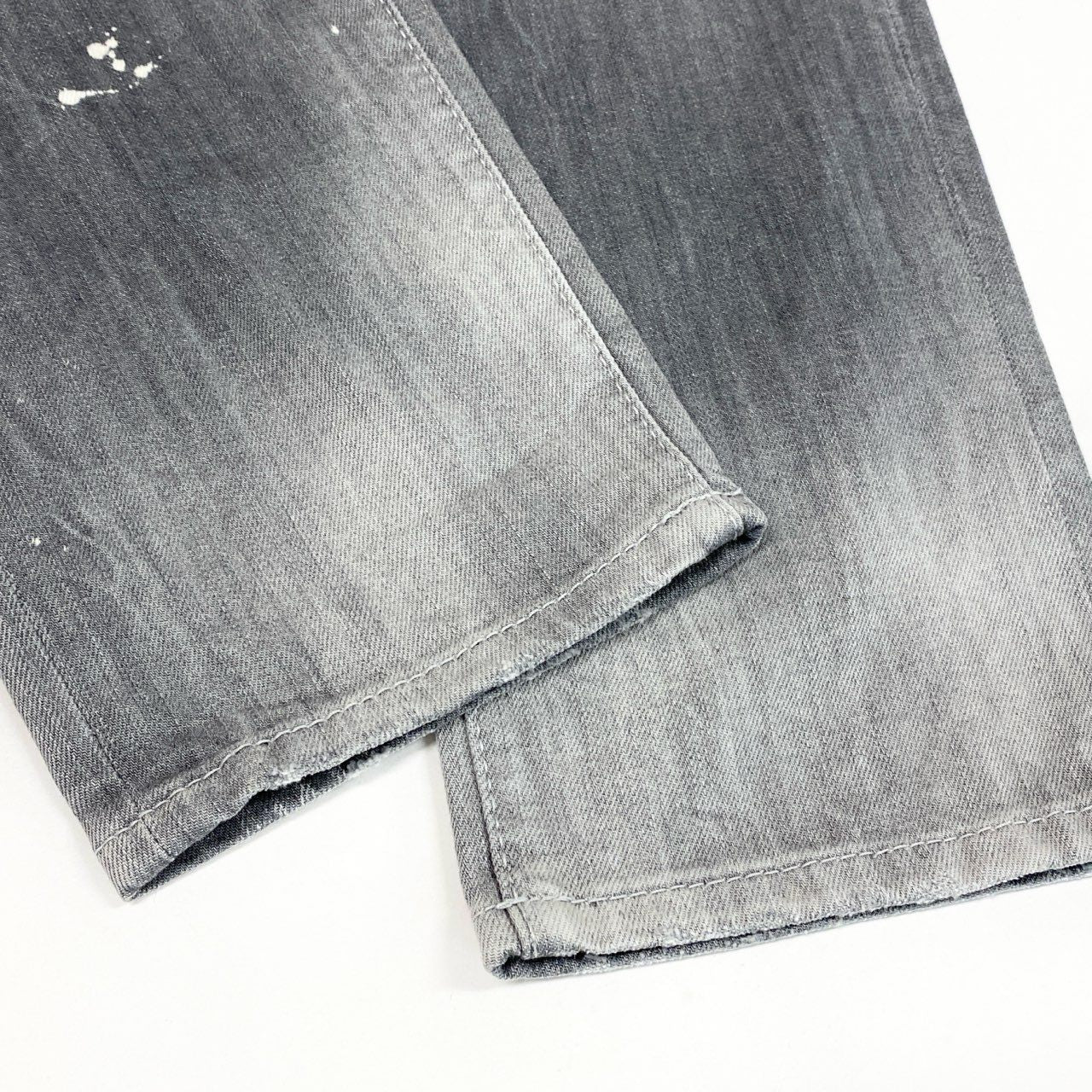 49L9 【美品】DSQUARED2 ディースクエアード COOL GUY JEAN ストレッチ デニム ウォッシュ ダメージ加工 S71LB1147 S30260 50サイズ グレー メンズo07t