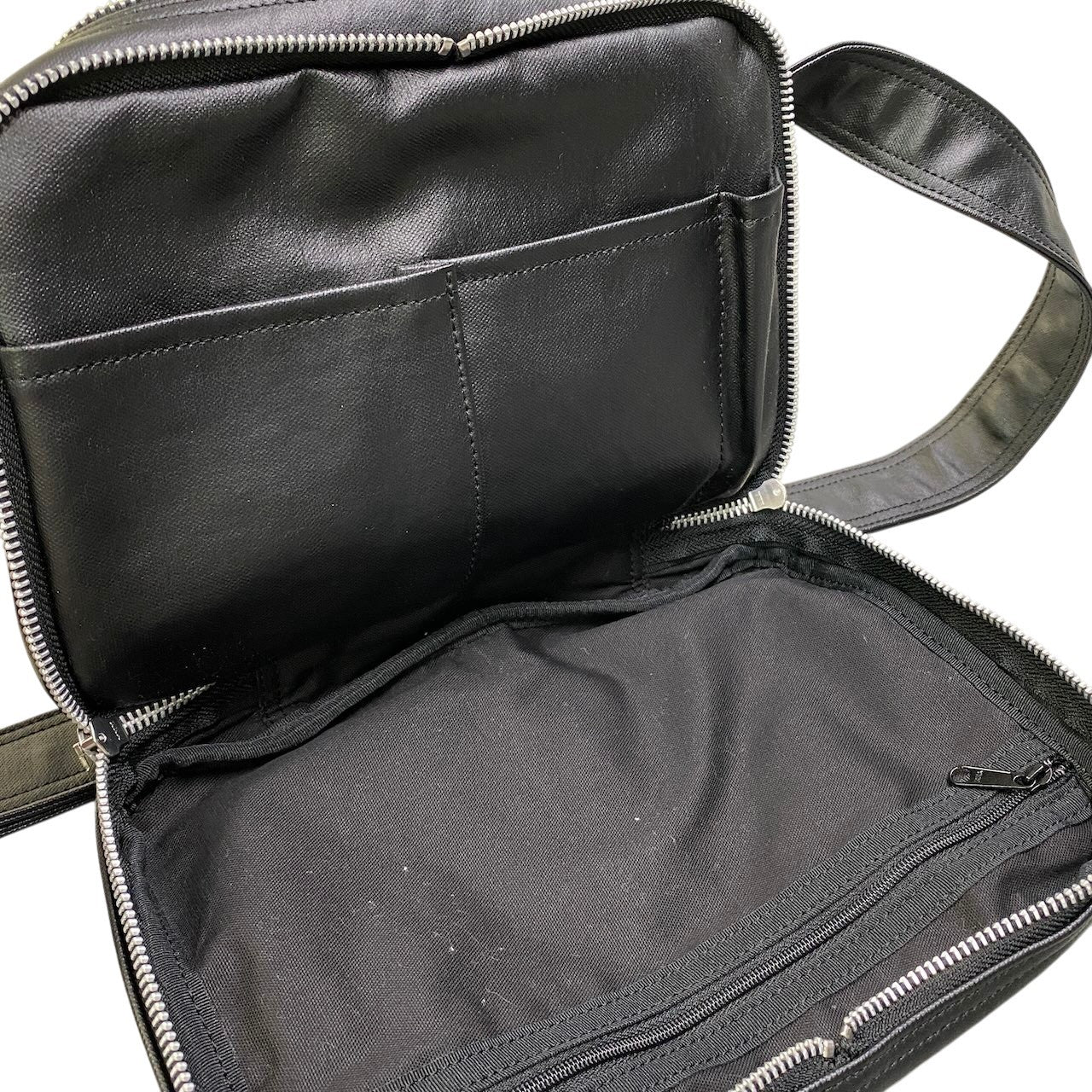 Be16 《美品》 PORTER ポーター FREE STYLE フリースタイル ショルダーバッグ 707-08211 ブラック 高密度キャンバス 吉田カバン YOSHIDAt18r
