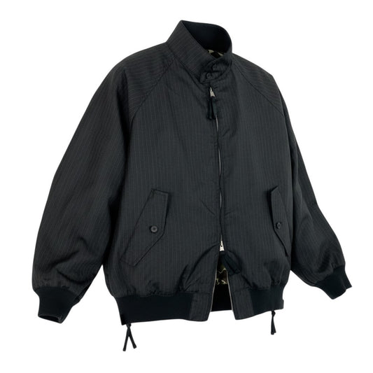 Ab9 《極美品》 COMME des GARCONS HOMME コムデギャルソンオム 2022年 ヘリンボーン ストライプ スイングトップ ブルゾン HK-J006 S ブラック系 メンズk02i