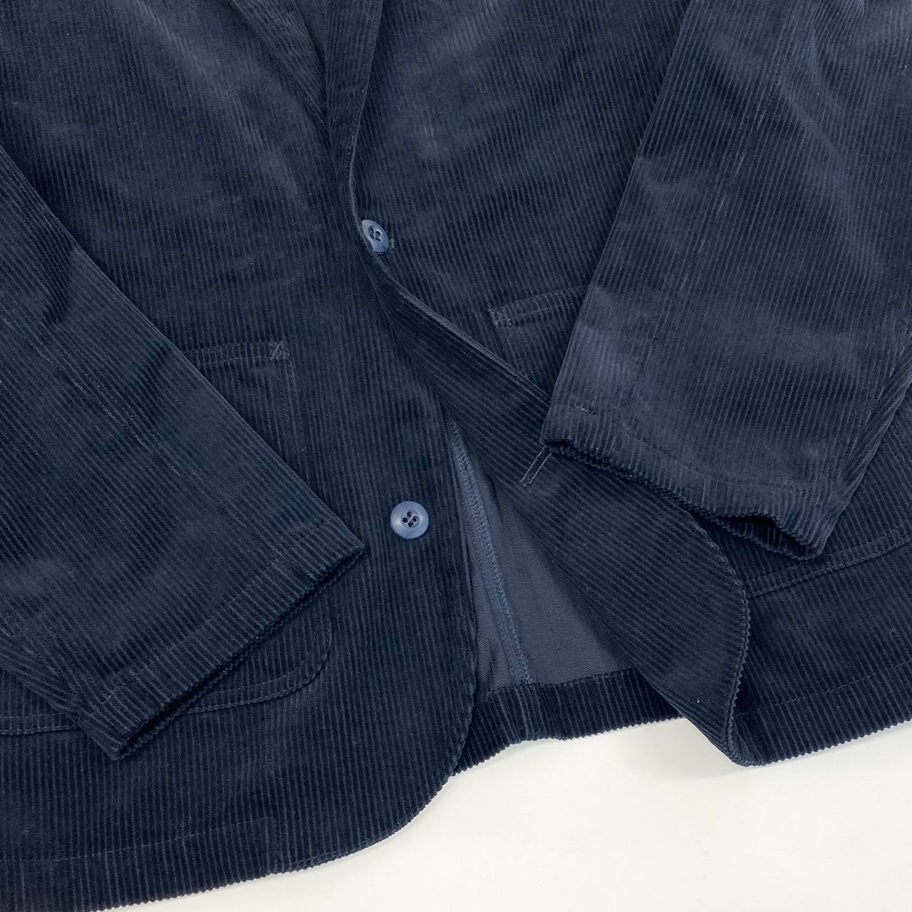 59d28 uniform experiment ユニフォームエクスペリメント CORDUROY WORK JACKET コーデュロイワークジャケット テーラードジャケット UE-232001 サイズ2 ネイビー コットン100％u02t