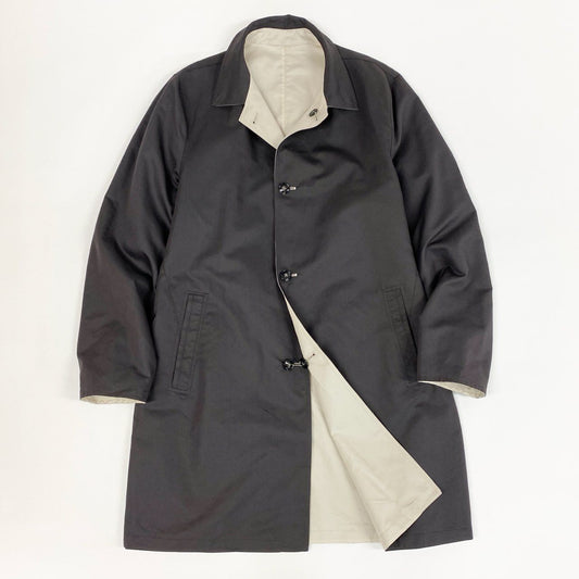 9j6 Kiton キトン キートン イタリア製 大きいサイズ リバーシブル ロングコート 56 XXXLサイズ ブラウン ベージュ メンズo07t