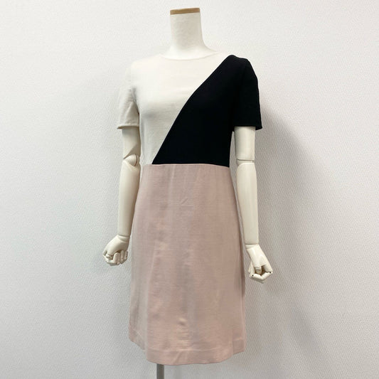 19g28 AGNONA アニオナ 半袖ワンピース 膝丈ワンピース ホワイト ブラック ピンク  レディース 女性用