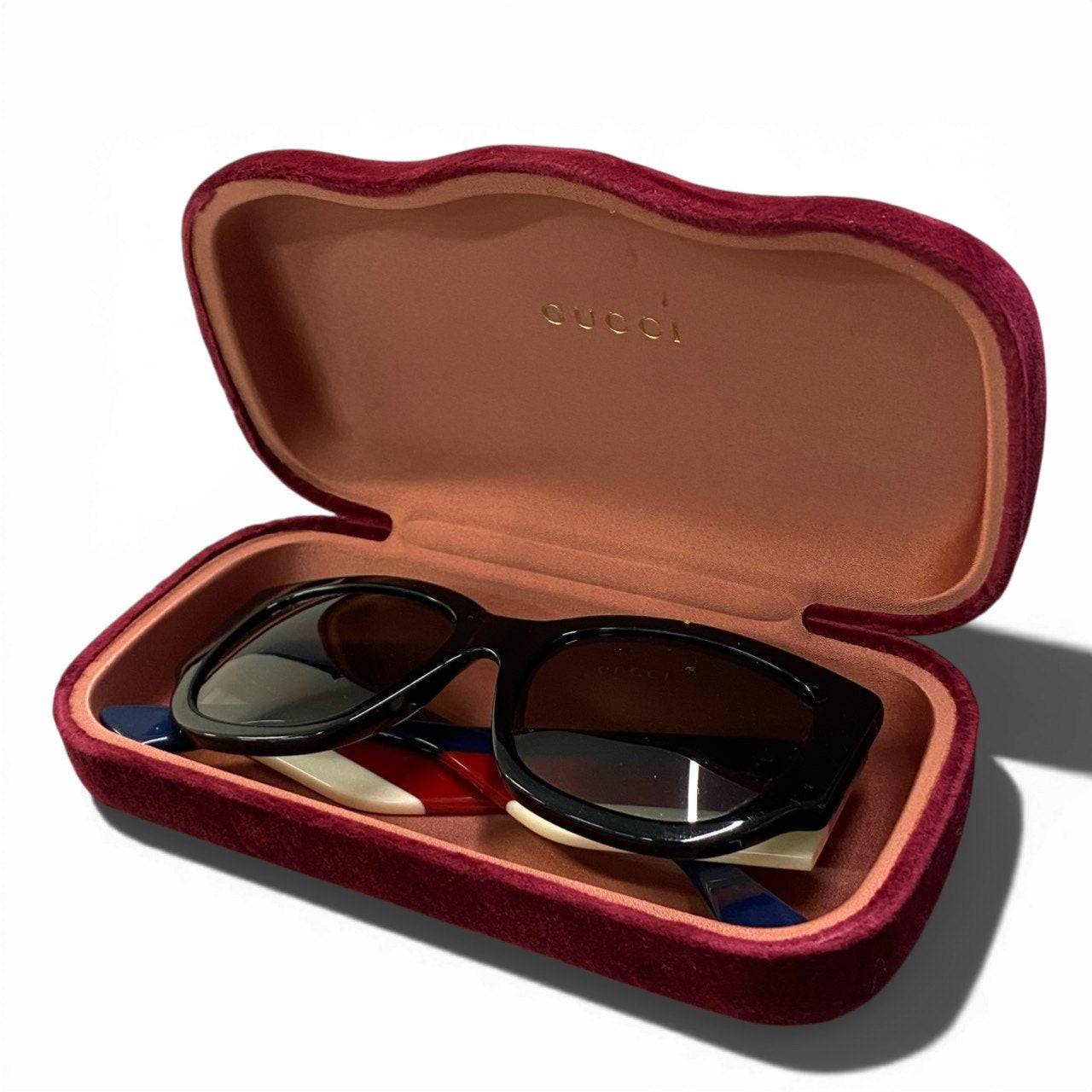 b15 GUCCI グッチ トリコロール GG サングラス アイウェア GG0276S 53□20-145 ブラック レディースta1