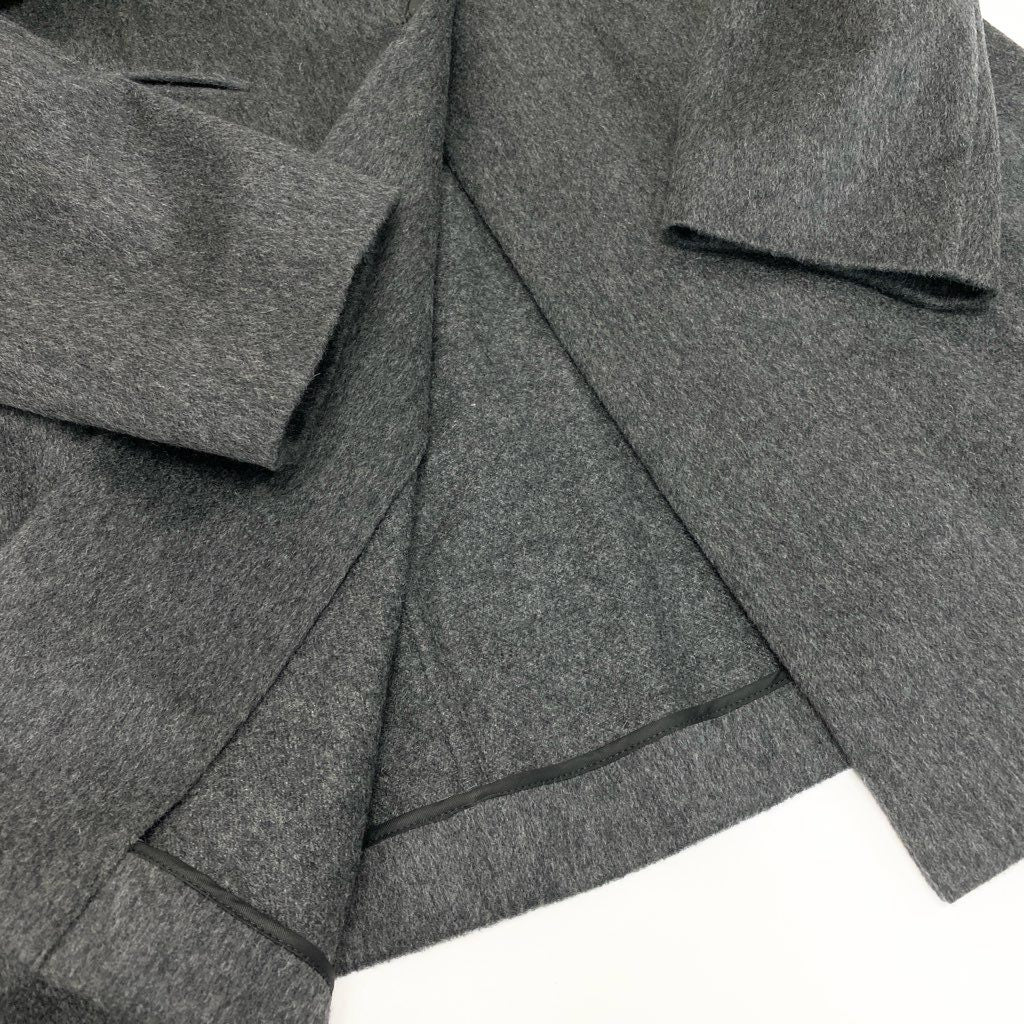 43l25《美品》 AGNONA アニオナ カシミヤ100％ チェスターコート サイズ46 グレー CASHMERE COAT イタリア製t18r