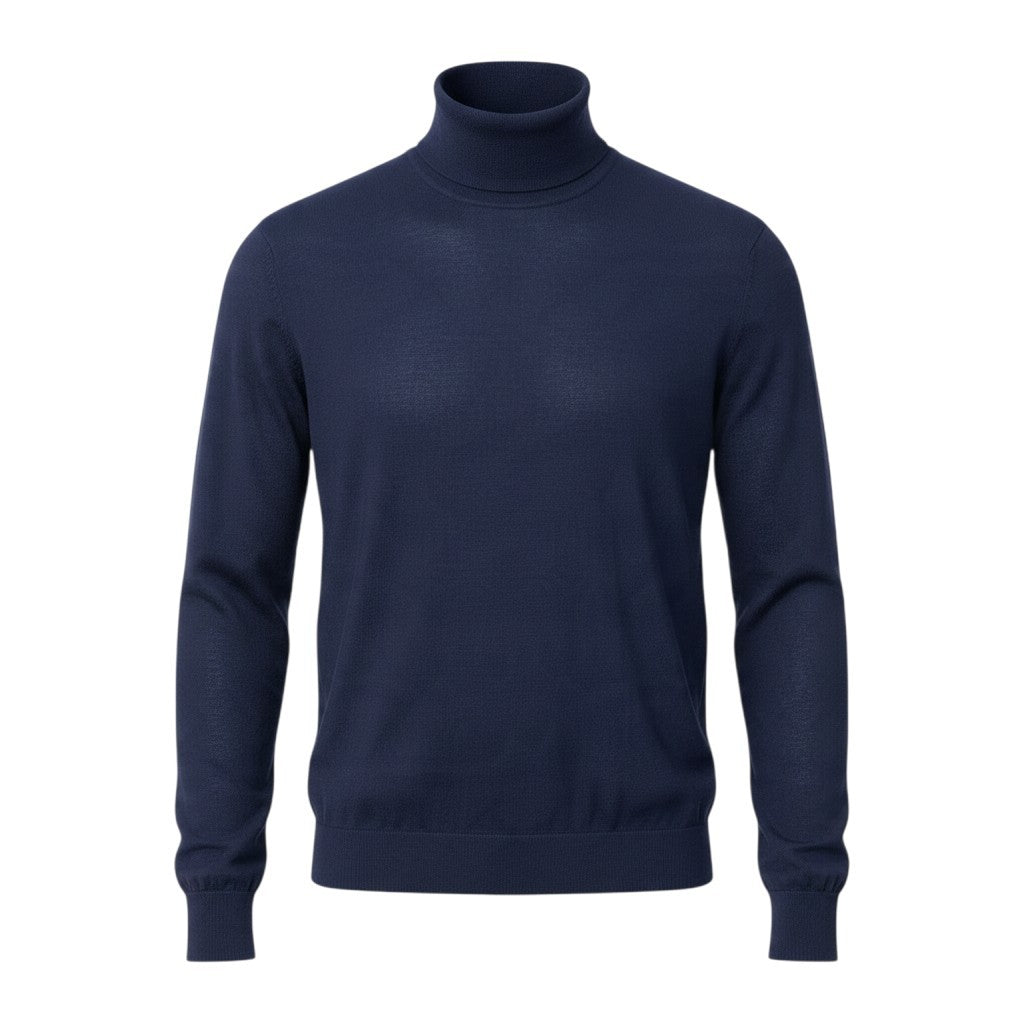21j16 【未使用】 DIOR HOMME ディオールオム Bee刺繡 タートルネック ニットセーター 833M603BT128 サイズL ネイビー カシミヤ100％ メンズu02t