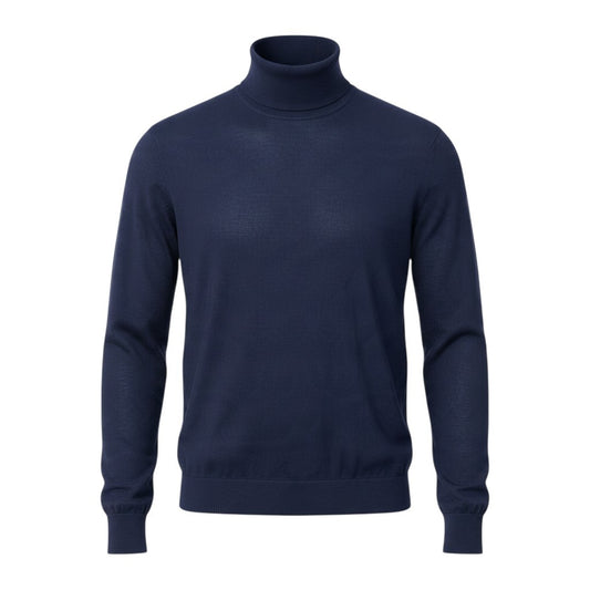 21j16 【未使用】 DIOR HOMME ディオールオム Bee刺繡 タートルネック ニットセーター 833M603BT128 サイズL ネイビー カシミヤ100％ メンズu02t