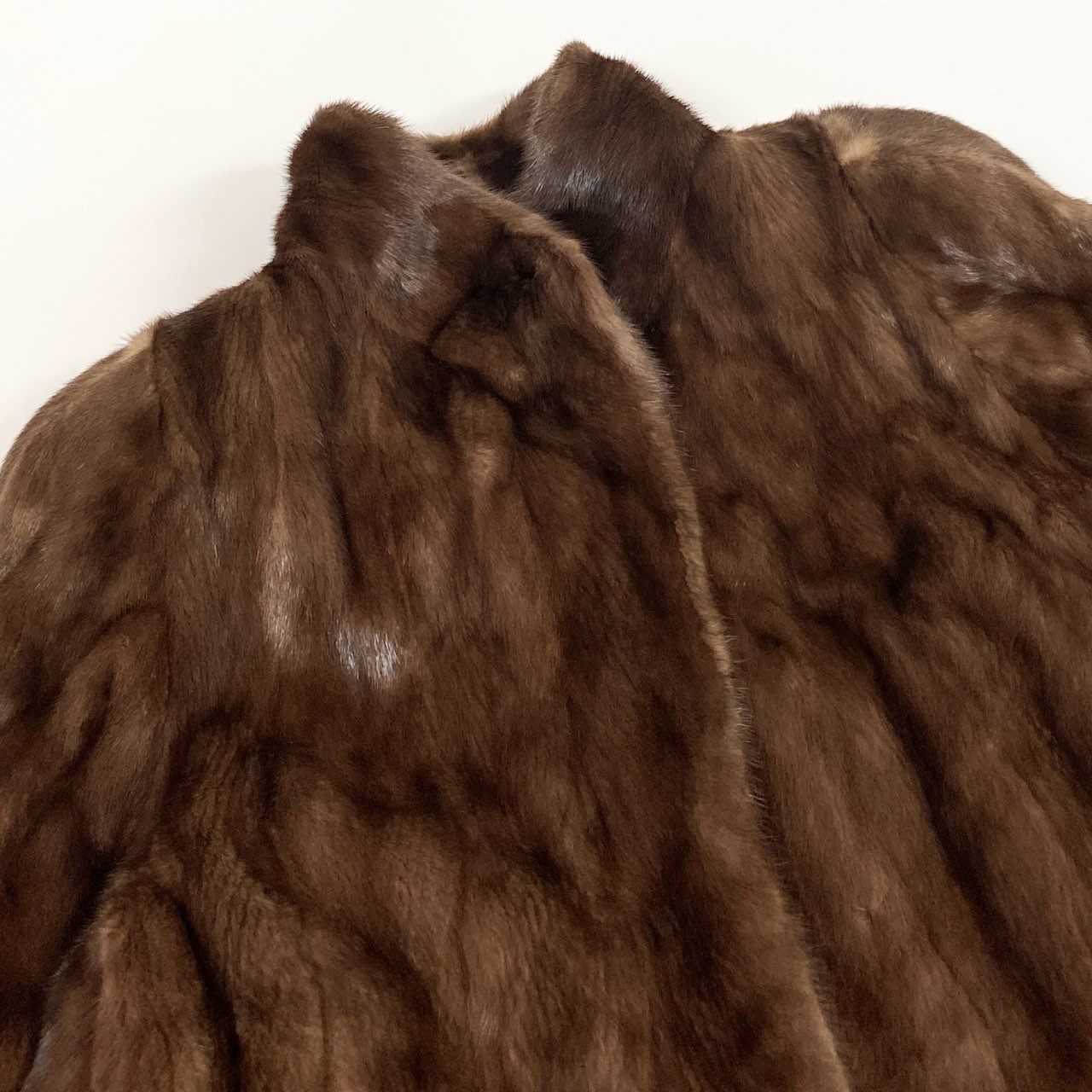 41L12 ROYAL SAGA MINK サガミンク ロイヤル デミバフミンク セミロングコート 毛皮コート F ブラウン系 ミンクファー レディースu02t