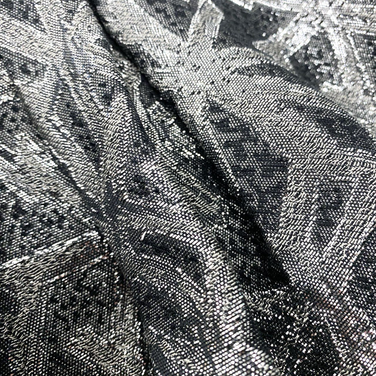 76a28 Christian Dior クリスチャンディオール Vintage ビンテージ ジャケット ペプラム 総柄 アウター 9サイズ シルバー レディース 女性用o07t