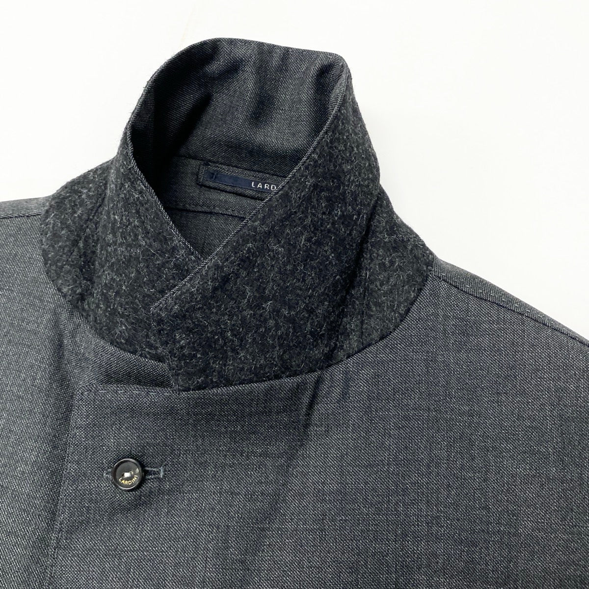 11e27 LARDINI ラルディーニ スリーピーススーツ 3ピース セットアップ ブートニエール付 サイズ50 グレー メンズ 紳士服u02t