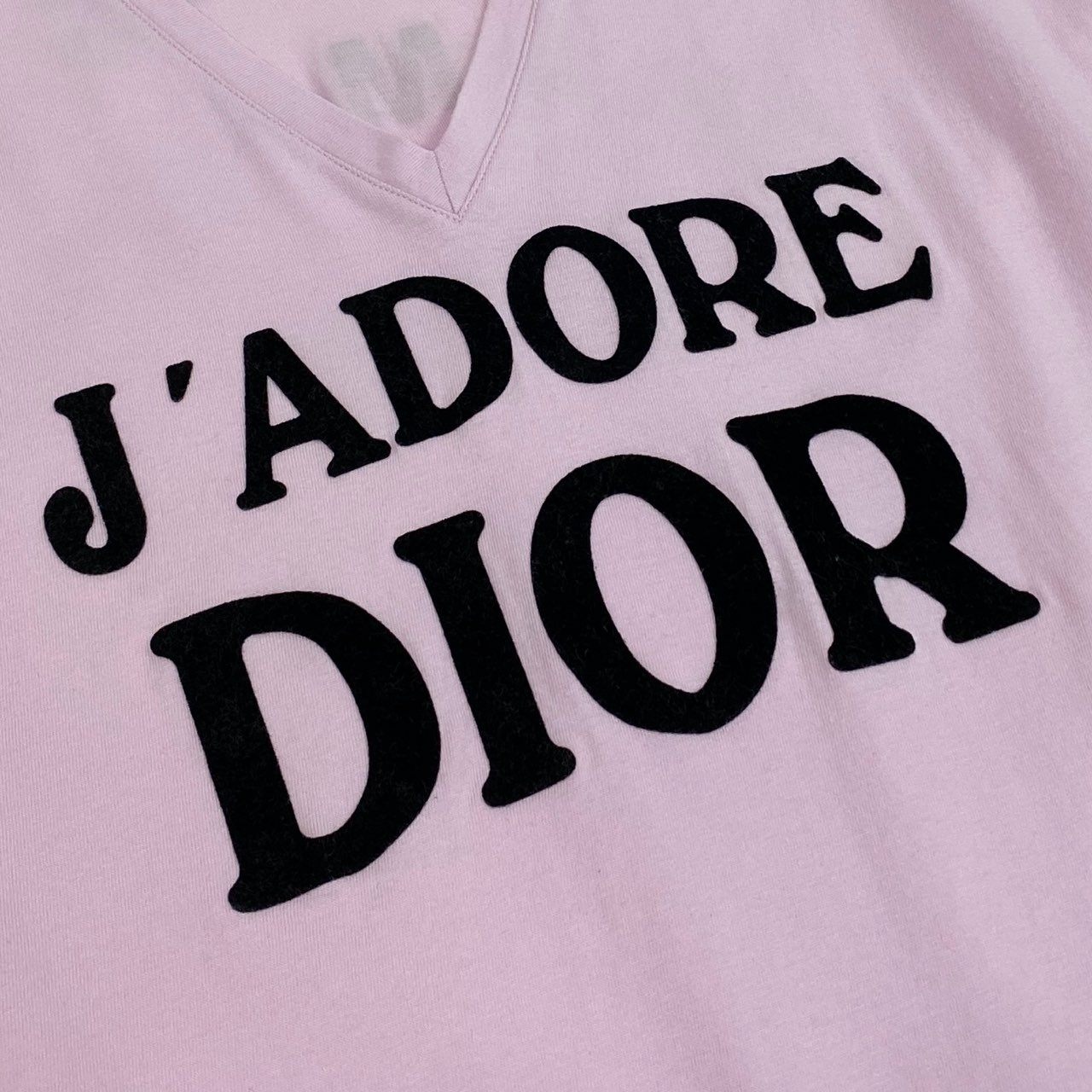 Ib2 Christian Dior クリスチャンディオール ガリアーノ期 J’ADORE ロゴ 半袖Tシャツ カットソー 3H16155400 38 ピンク コットン レディースu02t