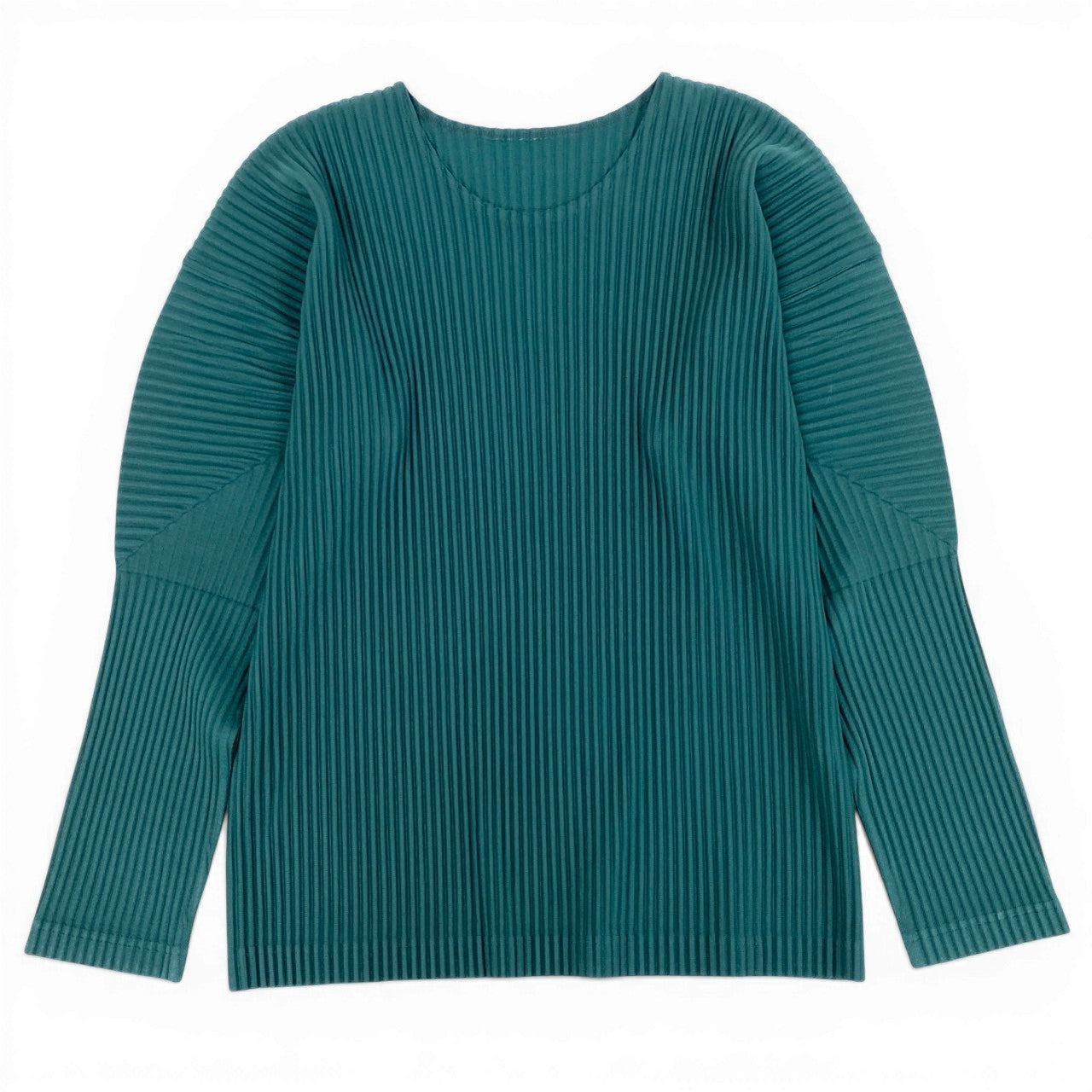 Md12 HOMME PLISSE オムプリッセ プリーツカットソー トップス サイズ3 グリーン メンズ プリーツプリーズta1