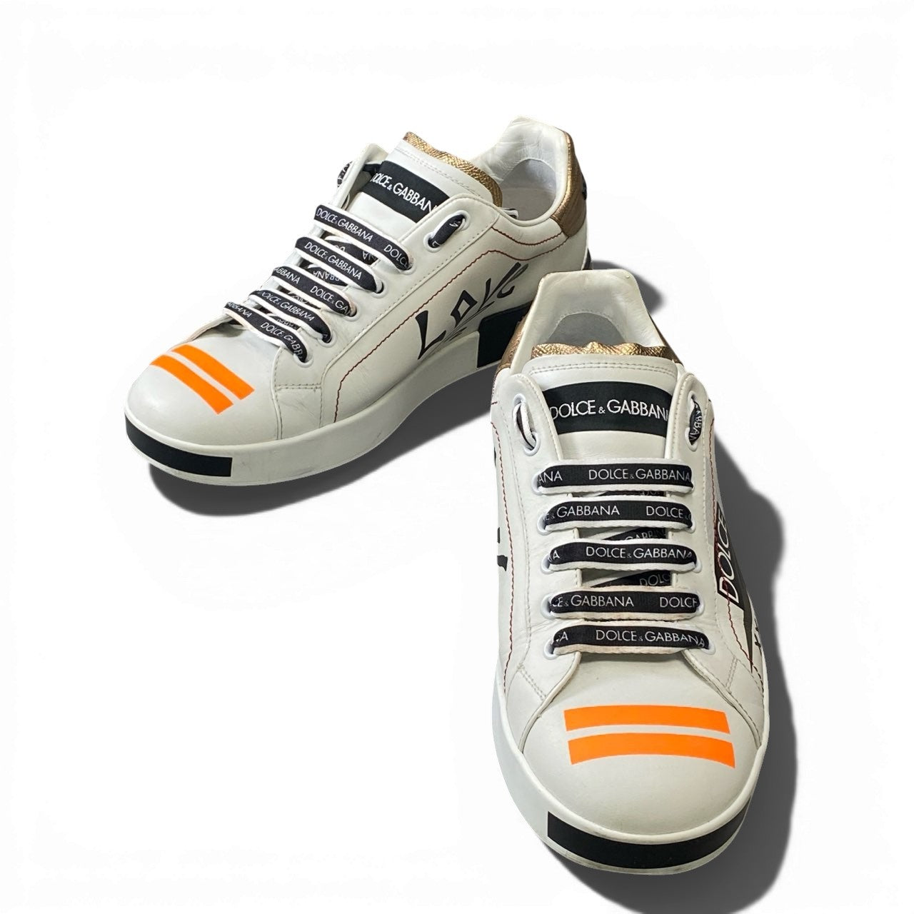 2a5 DOLCE&GABBANA ドルチェアンドガッパーナ ミレニアムズトレーナー ローカットスニーカー レースアップシューズ スニーカー CS 1587 7 1/2サイズ マルチカラー レザー メンズk02i