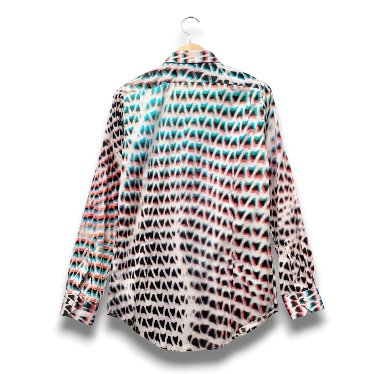 78b26 【美品】Paul Smith ポールスミス ロングスリーブ柄シャツ コットンシャツ 総柄 PM-CR-89994 Mサイズ マルチカラー コットン100％ メンズ 男性用u02t