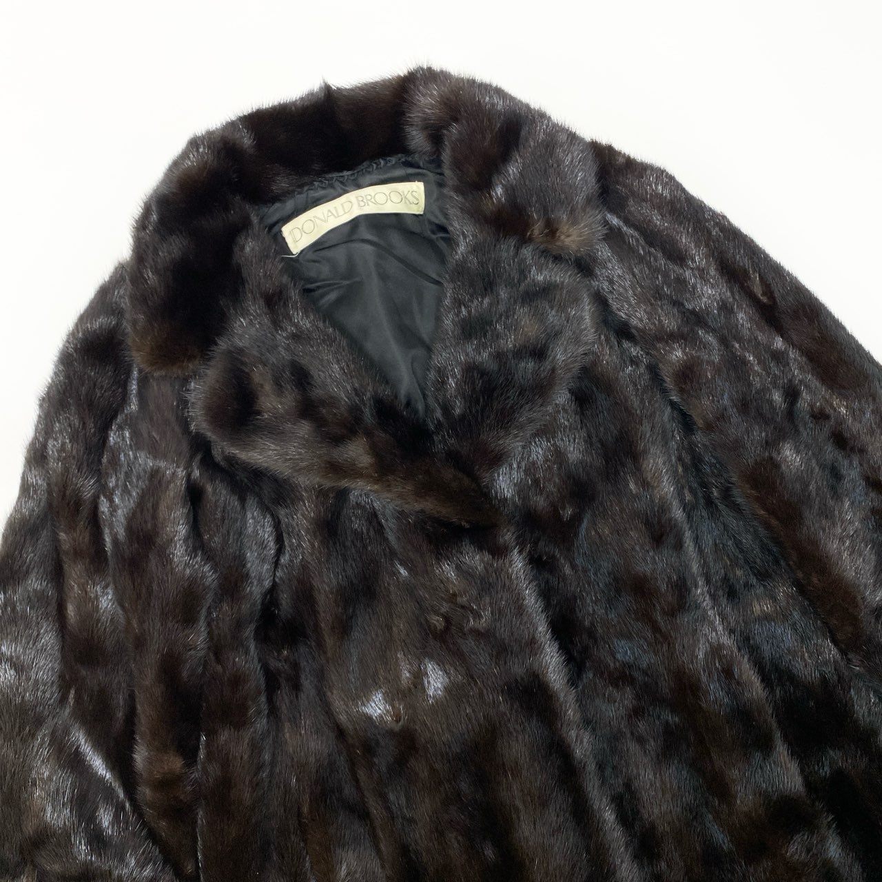 34a16 デミバフミンク ロングコート サイズ11号 MITSUKOSHI ブラウン 本毛皮 Mink Fur Long Coatt18r