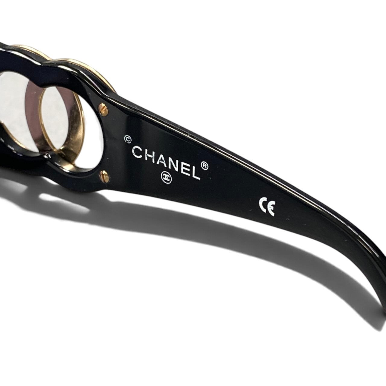 h12 CHANEL ココマーク サングラス アイウェア 05253 94305 ブラック ゴールド レディース 女性用ta1