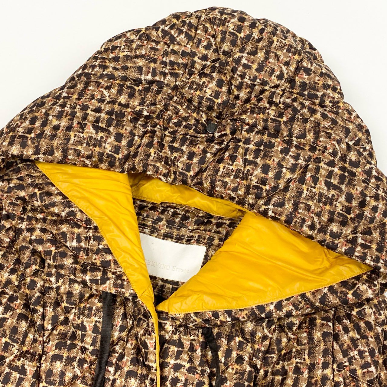 27L15 ERMANNO SCERVINO エルマンノシェルビーノ 中綿コート ロングコート アウター 総柄 44 マルチカラー レディースk02i